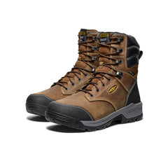 Men's Evanston 8" Insulated Waterproof Boot (Soft Toe) Bison/Black | Keen Discount