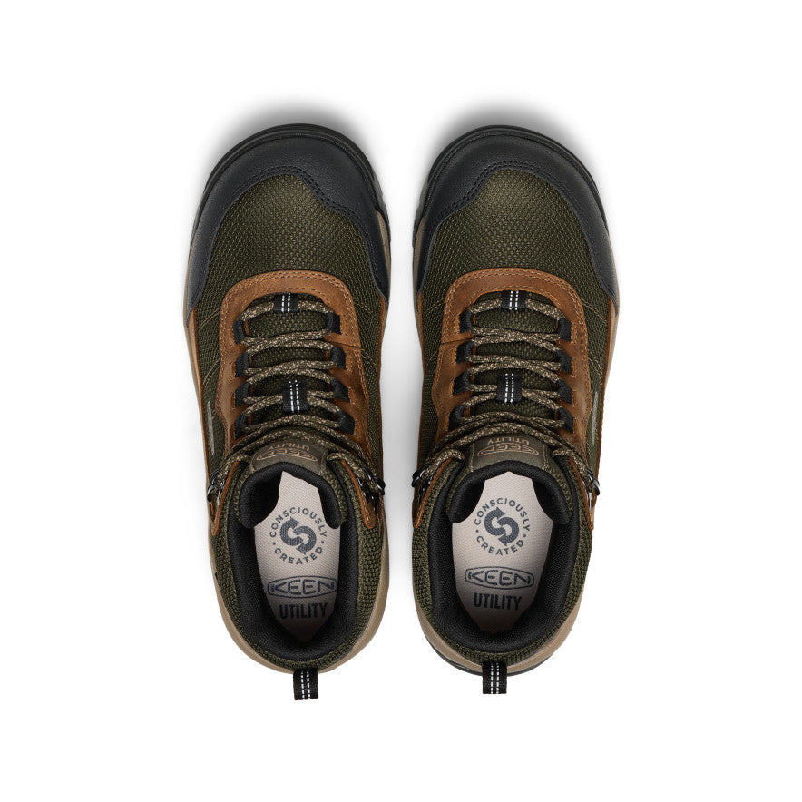 Men's Skokie Waterproof Work Boot (Soft Toe) Forest Night/Black / Keen Online