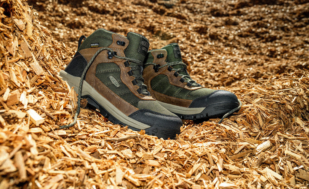 Men's Skokie Waterproof Work Boot (Soft Toe) Forest Night/Black / Keen Online