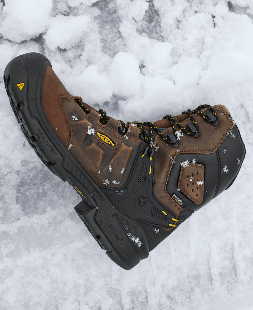 Men's Dover 8" Insulated Waterproof Boot (Carbon Toe) Dark Earth/Black / Keen For sale