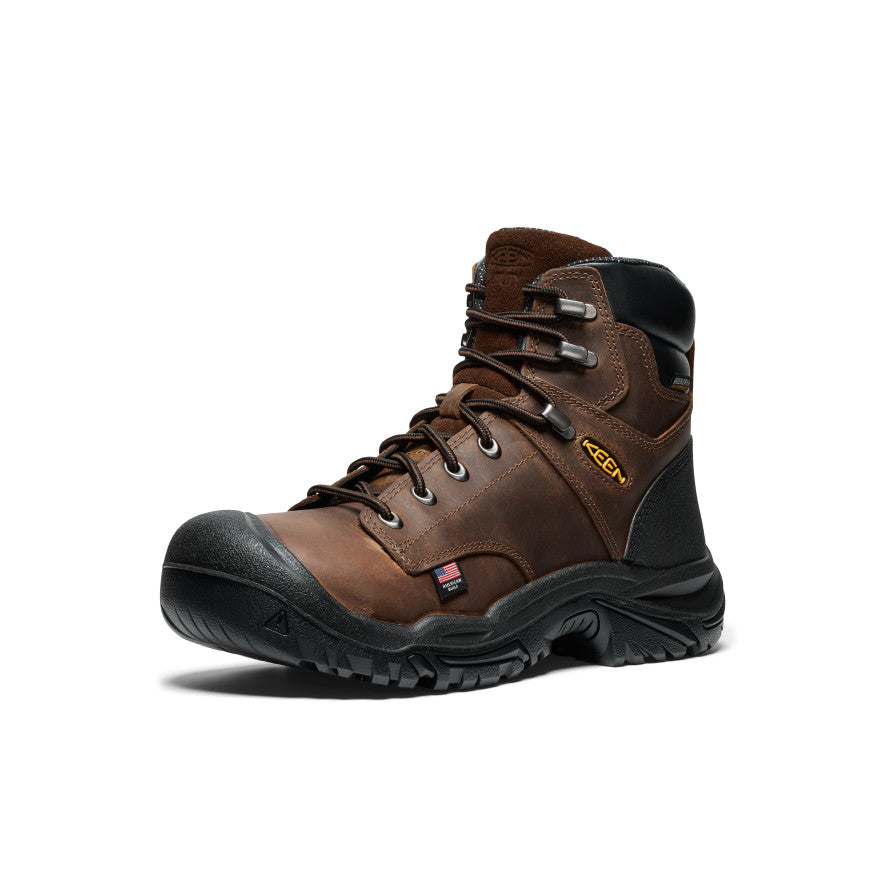 Men's Mt Vernon II 6" Waterproof Boot (Steel Toe) Dark Earth/Black | Kenn On Sale