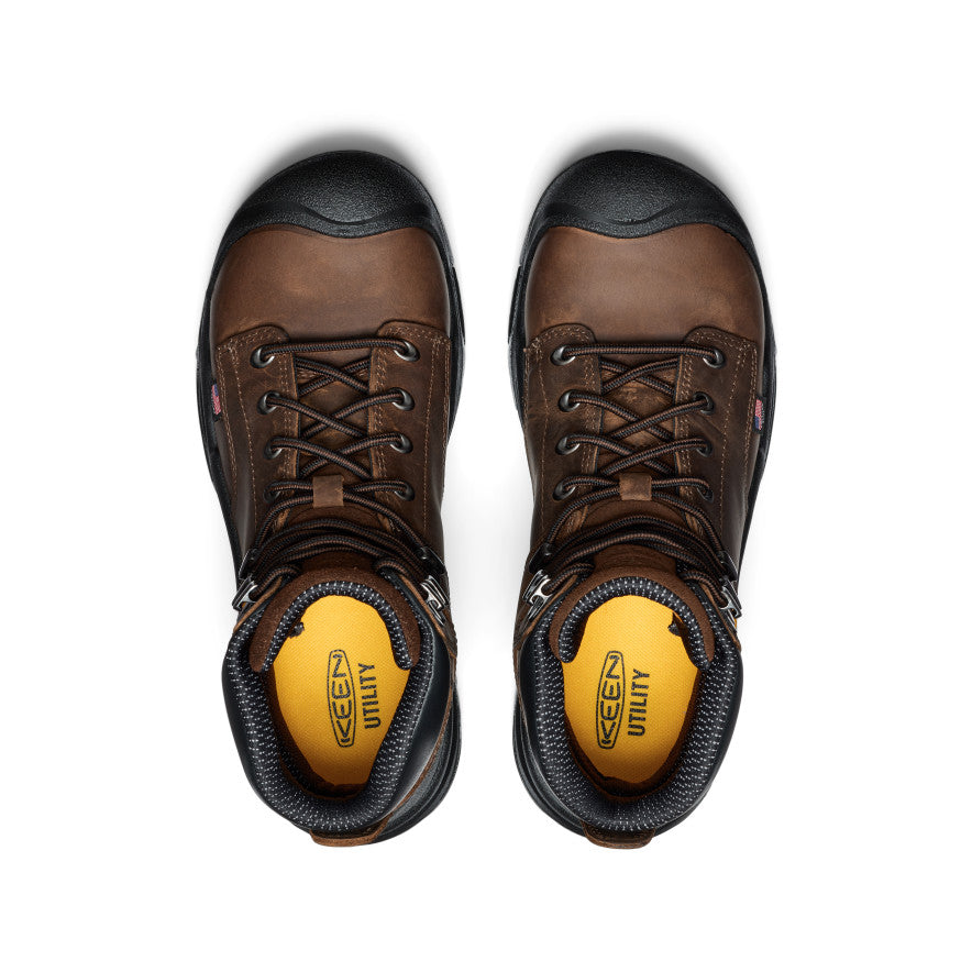 Men's Mt Vernon II 6" Waterproof Boot (Steel Toe) Dark Earth/Black | Kenn On Sale