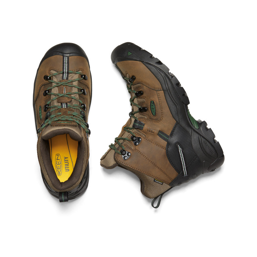 Men's Pittsburgh Energy 6" Waterproof Boot (Soft Toe) Cascade Brown/Greener Pastures | Keen Discount