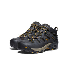 Men's Lansing Mid Waterproof (Steel Toe) Raven/Tawny Olive | Keen Outlet