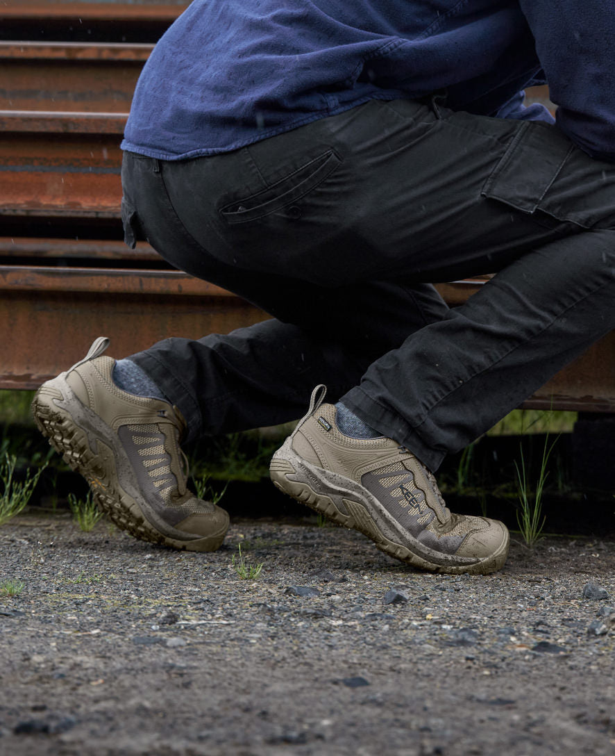 Men's Reno Waterproof (Carbon Toe) Brindle/Morel / Keen Online