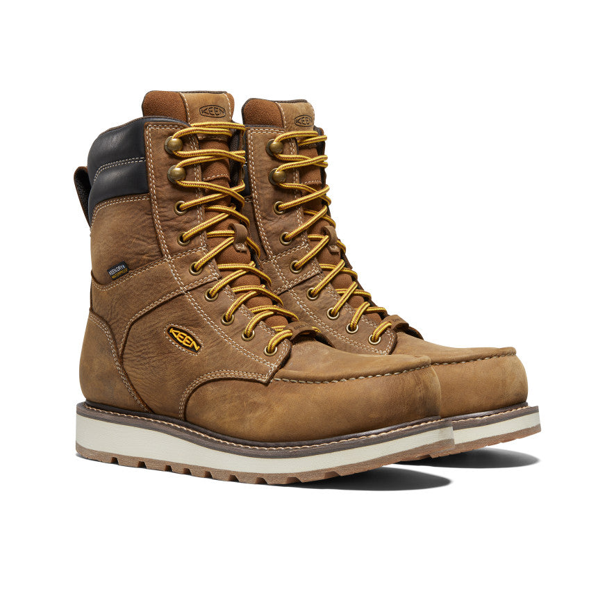Men's Cincinnati 8" Waterproof Boot (Carbon Toe) Belgian/Sandshell | Keen Discount