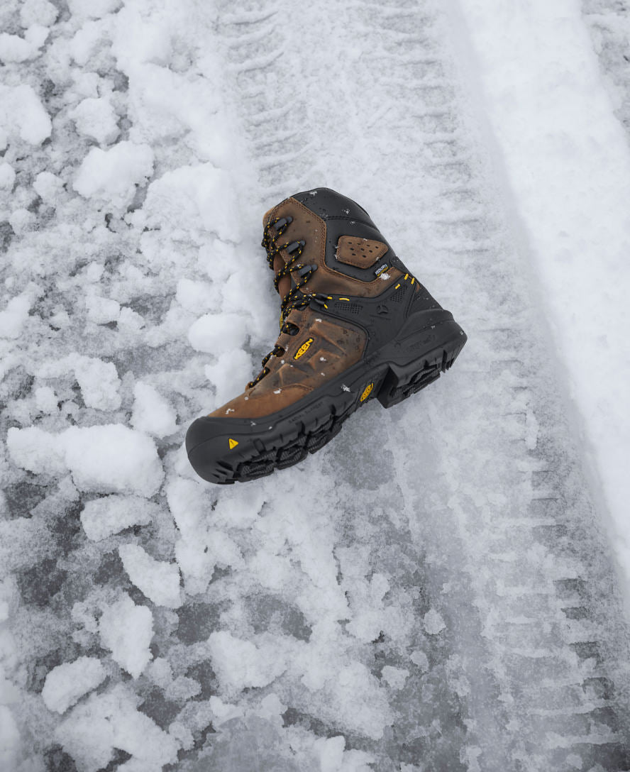 Men's Dover 8" Waterproof Boot (Carbon Toe) Dark Earth/Black | Keen Outlet