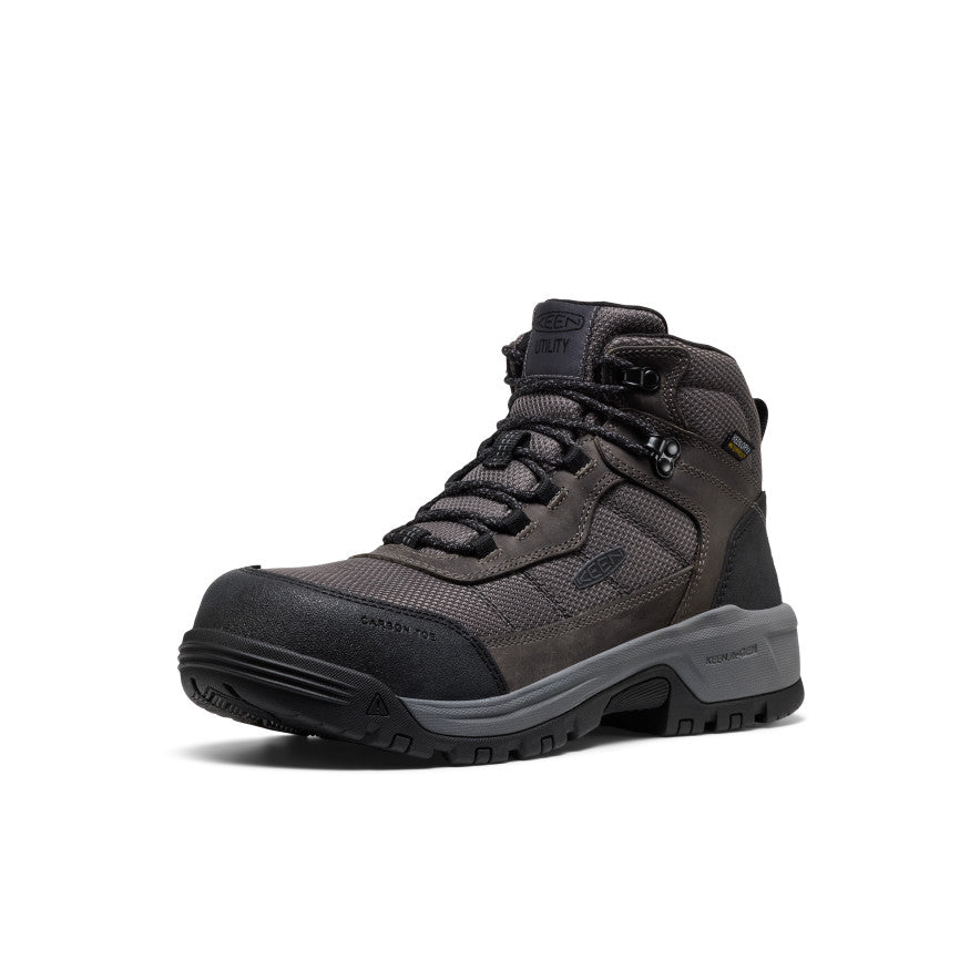 Men's Skokie Waterproof Work Boot (Carbon Toe) Magnet/Black / Keen Online