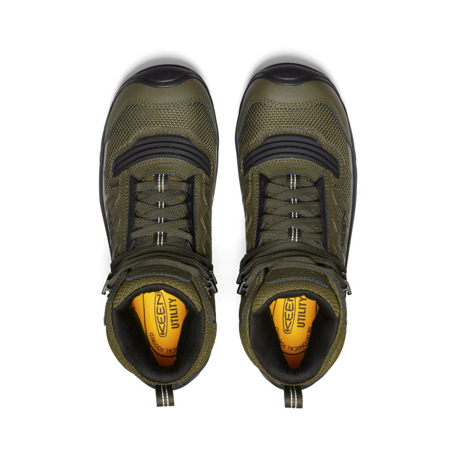 Men's Reno Mid Waterproof (Carbon Toe) Dark Olive/Black / Keen Online