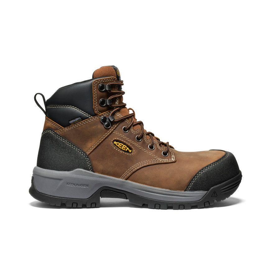 Men's Evanston 6" Waterproof Boot (Carbon Toe) Bison/Black / Keen For sale