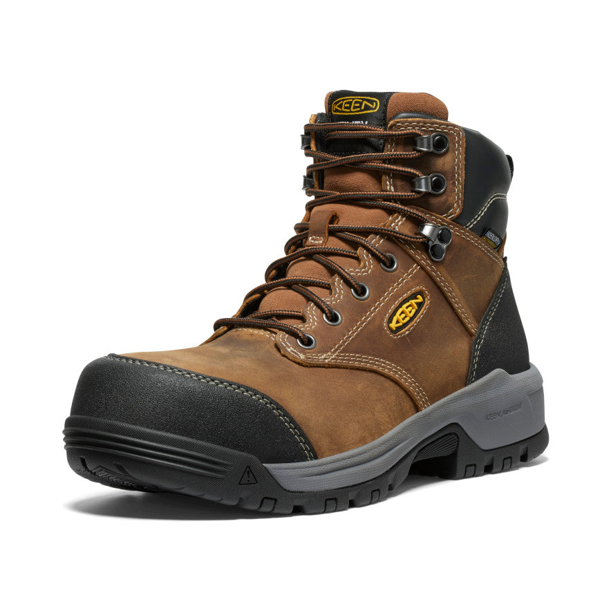 Men's Evanston 6" Waterproof Boot (Carbon Toe) Bison/Black / Keen For sale