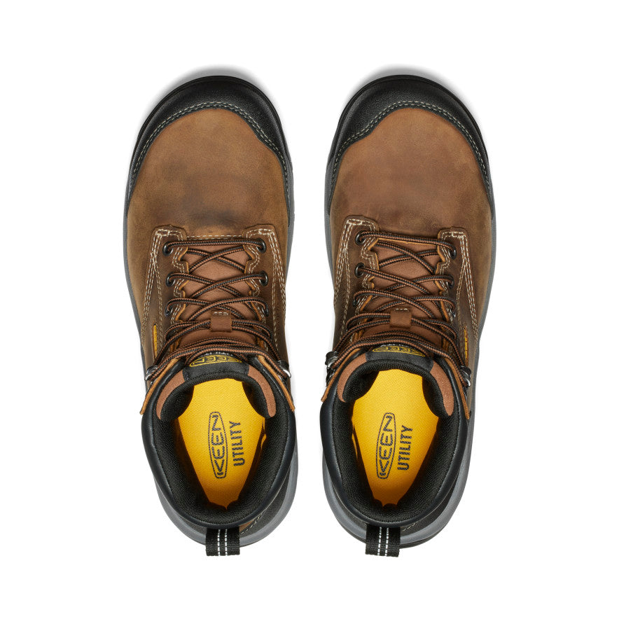 Men's Evanston 6" Waterproof Boot (Carbon Toe) Bison/Black / Keen For sale