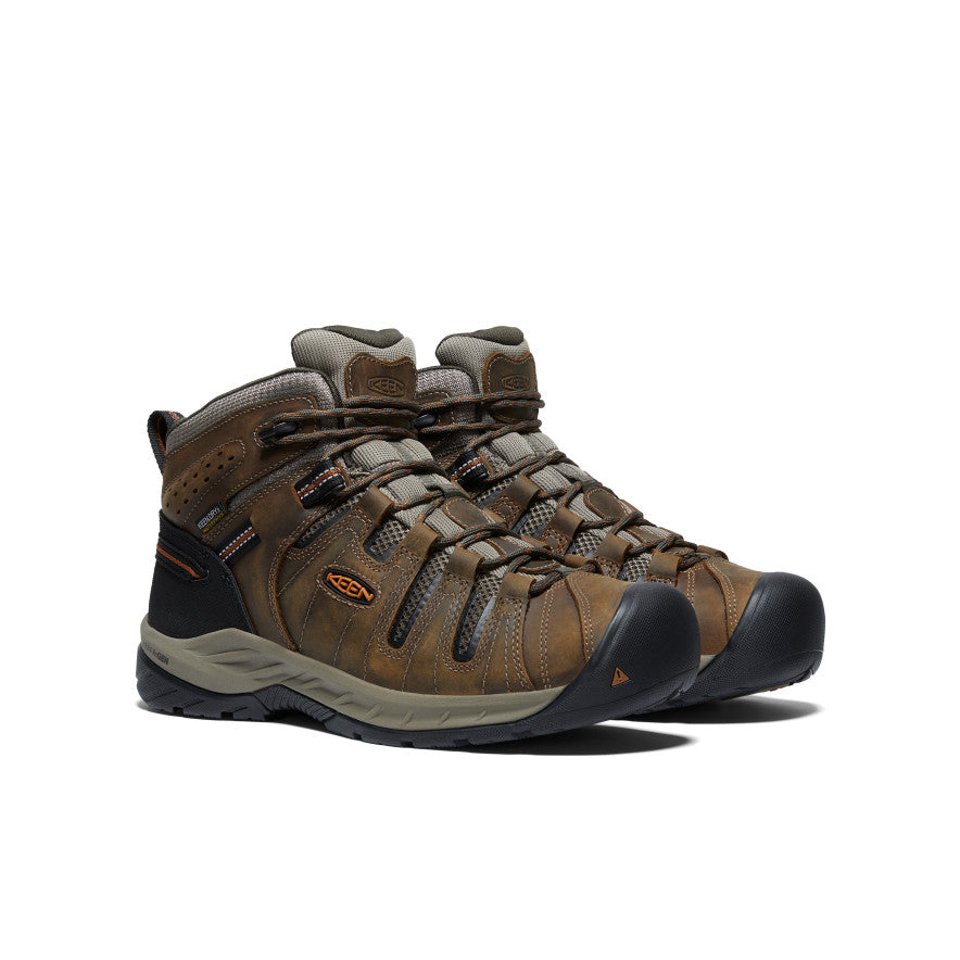 Men's Flint II Waterproof Mid (Soft Toe) Black Olive/Brindle | Kenn On Sale