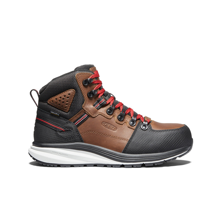 Men's Red Hook Waterproof Boot (Carbon Toe) Tobacco/Black / Keen Online