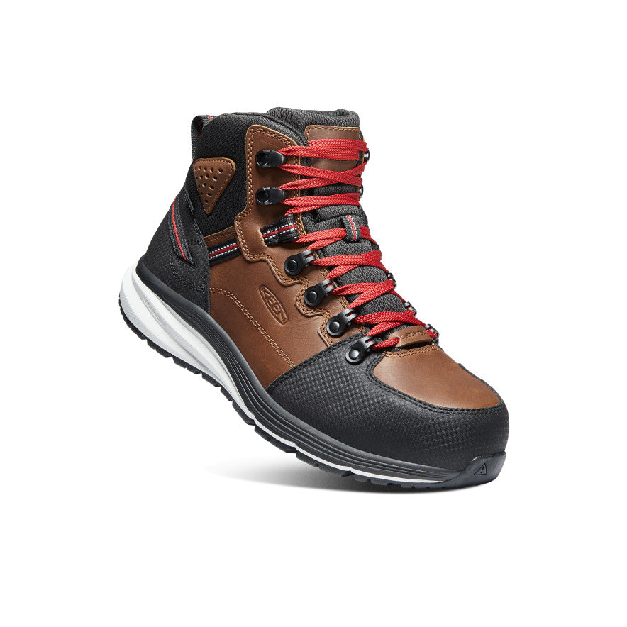 Men's Red Hook Waterproof Boot (Carbon Toe) Tobacco/Black / Keen Online
