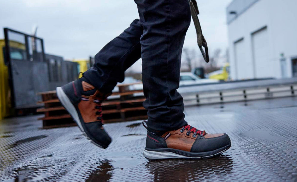 Men's Red Hook Waterproof Boot (Carbon Toe) Tobacco/Black / Keen Online