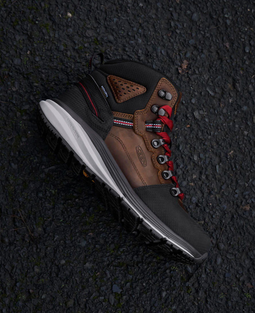 Men's Red Hook Waterproof Boot (Carbon Toe) Tobacco/Black / Keen Online