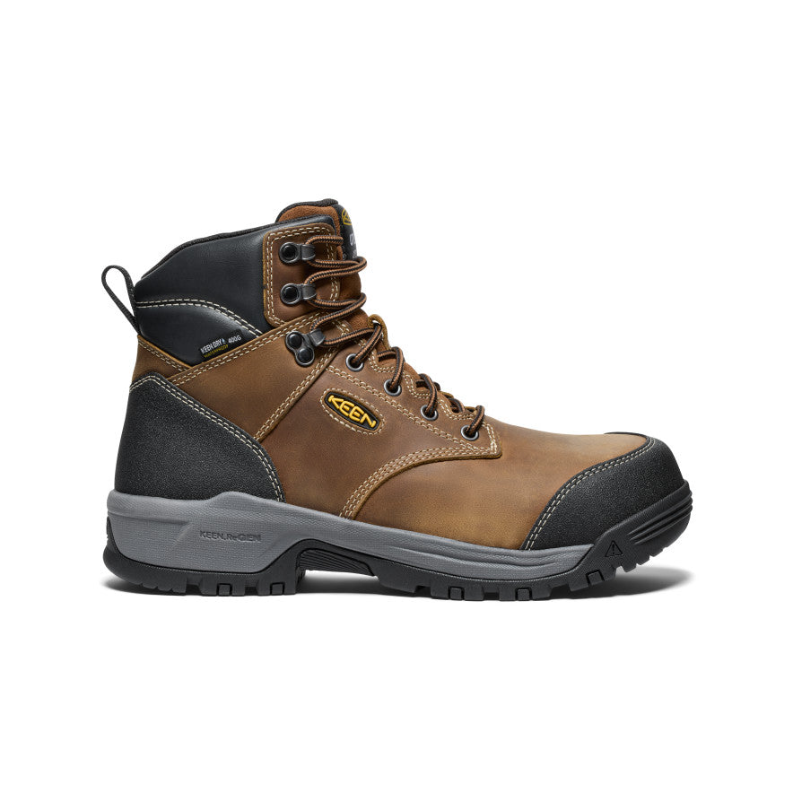 Men's Evanston 6" Insulated Waterproof Boot (Carbon Toe) Bison/Black / Keen Online