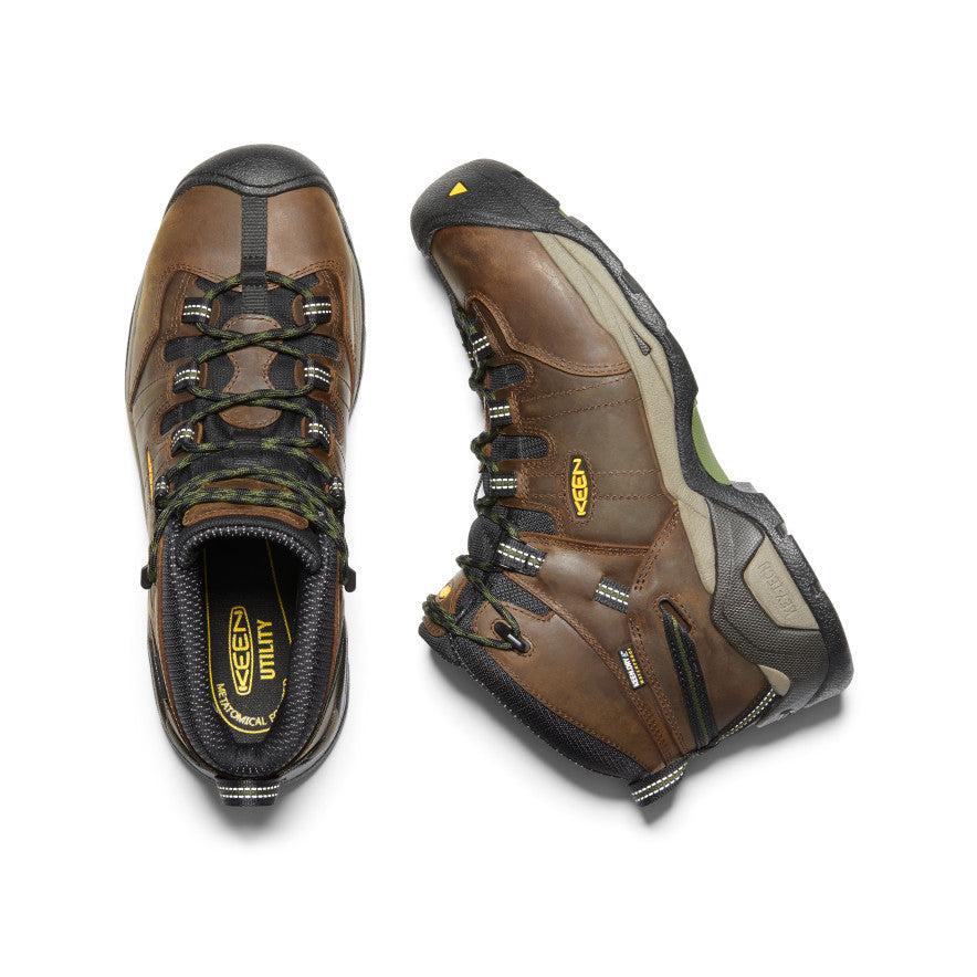 Men's Detroit XT Waterproof Boot (Steel Toe) Cascade Brown/Bronze Green | Keen Discount