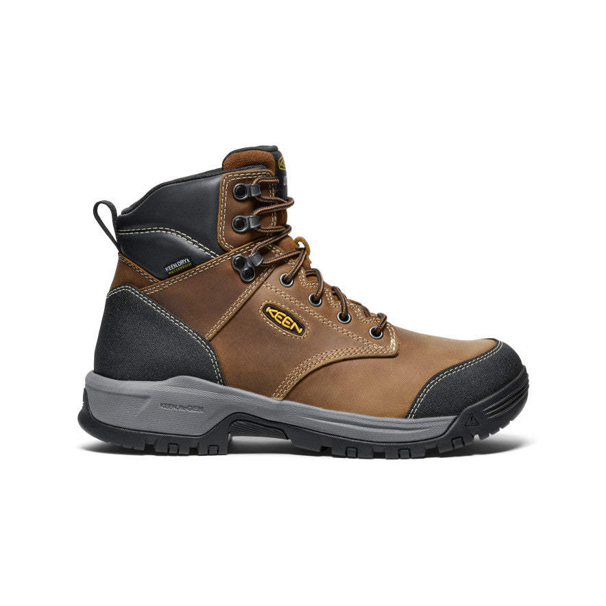 Men's Evanston 6" Waterproof Boot (Soft Toe) Bison/Black | Keen Discount
