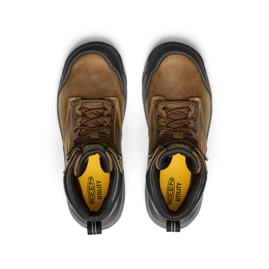 Men's Evanston 6" Waterproof Boot (Soft Toe) Bison/Black | Keen Discount