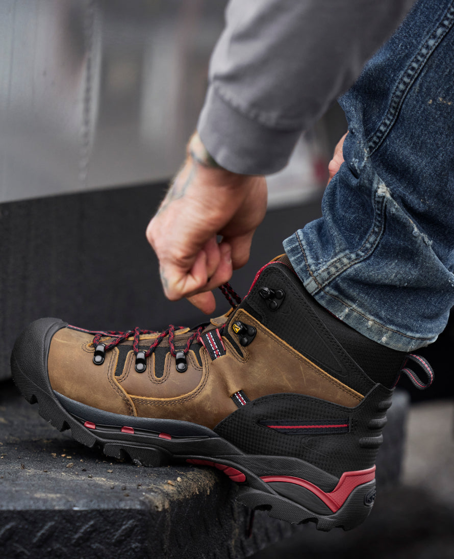 Men's Pittsburgh 6" Waterproof Boot (Steel Toe) Bison / Keen Sale