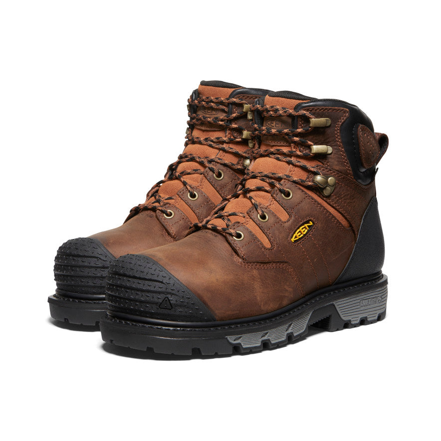 Men's Camden 6" Waterproof Boot INT MET (Carbon Toe) Leather Brown/Black | Keen Outlet