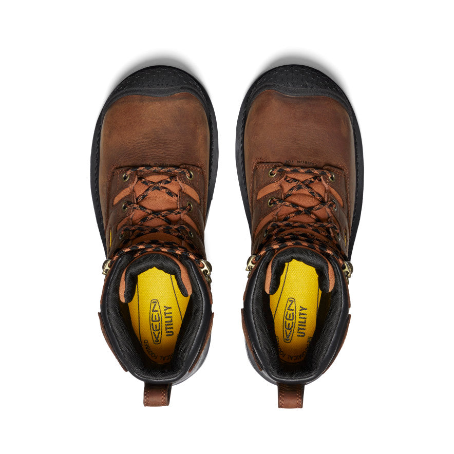 Men's Camden 6" Waterproof Boot INT MET (Carbon Toe) Leather Brown/Black | Keen Outlet