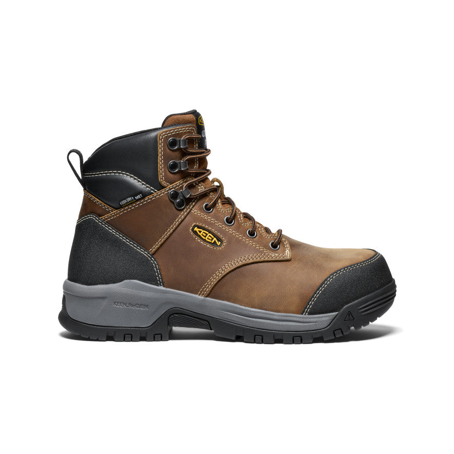Men's Evanston 6" Waterproof Boot INT MET (Carbon Toe) Bison/Black / Keen Sale