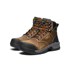 Men's Evanston 6" Waterproof Boot INT MET (Carbon Toe) Bison/Black / Keen Sale