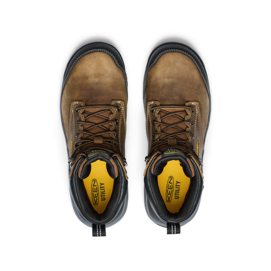 Men's Evanston 6" Waterproof Boot INT MET (Carbon Toe) Bison/Black / Keen Sale