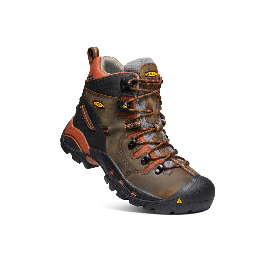 Men's Pittsburgh 6" Waterproof Boot (Soft Toe) Cascade Brown/Bombay Brown | Keen Outlet