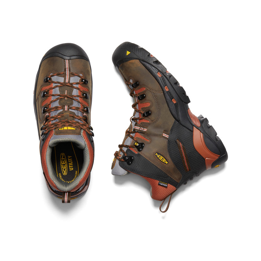 Men's Pittsburgh 6" Waterproof Boot (Soft Toe) Cascade Brown/Bombay Brown | Keen Outlet