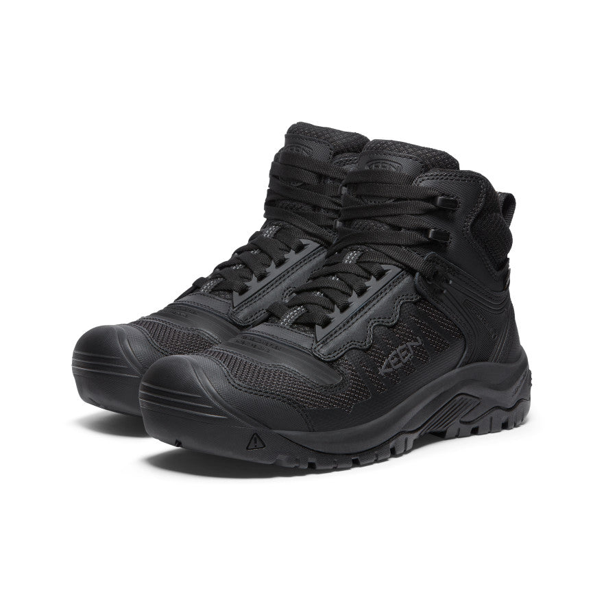Men's Reno Waterproof Mid (Soft Toe) Black/Black | Keen Outlet