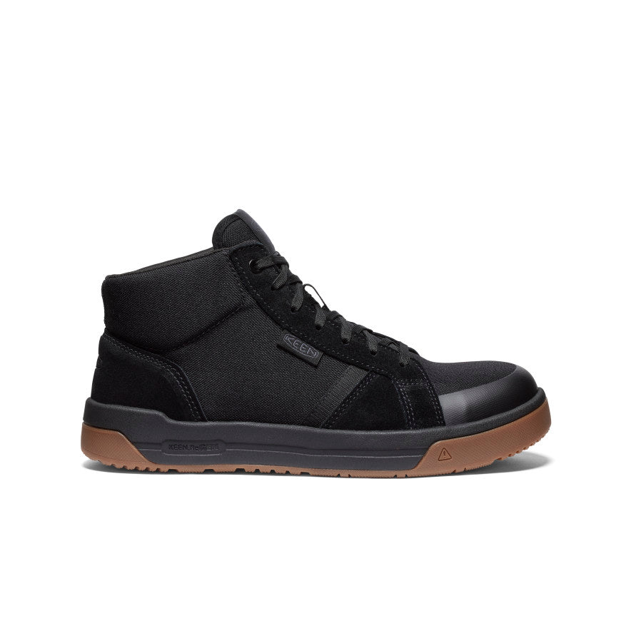 Men's Kenton Mid Work Shoe (Carbon Toe) Black/Gum / Keen For sale