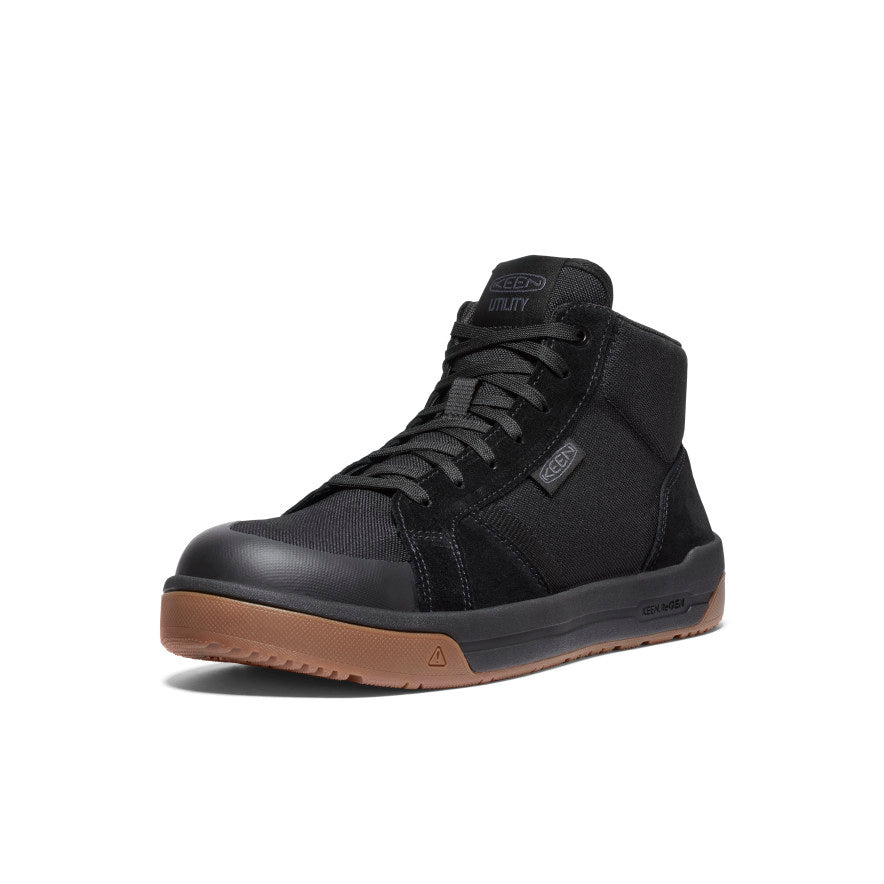 Men's Kenton Mid Work Shoe (Carbon Toe) Black/Gum / Keen For sale