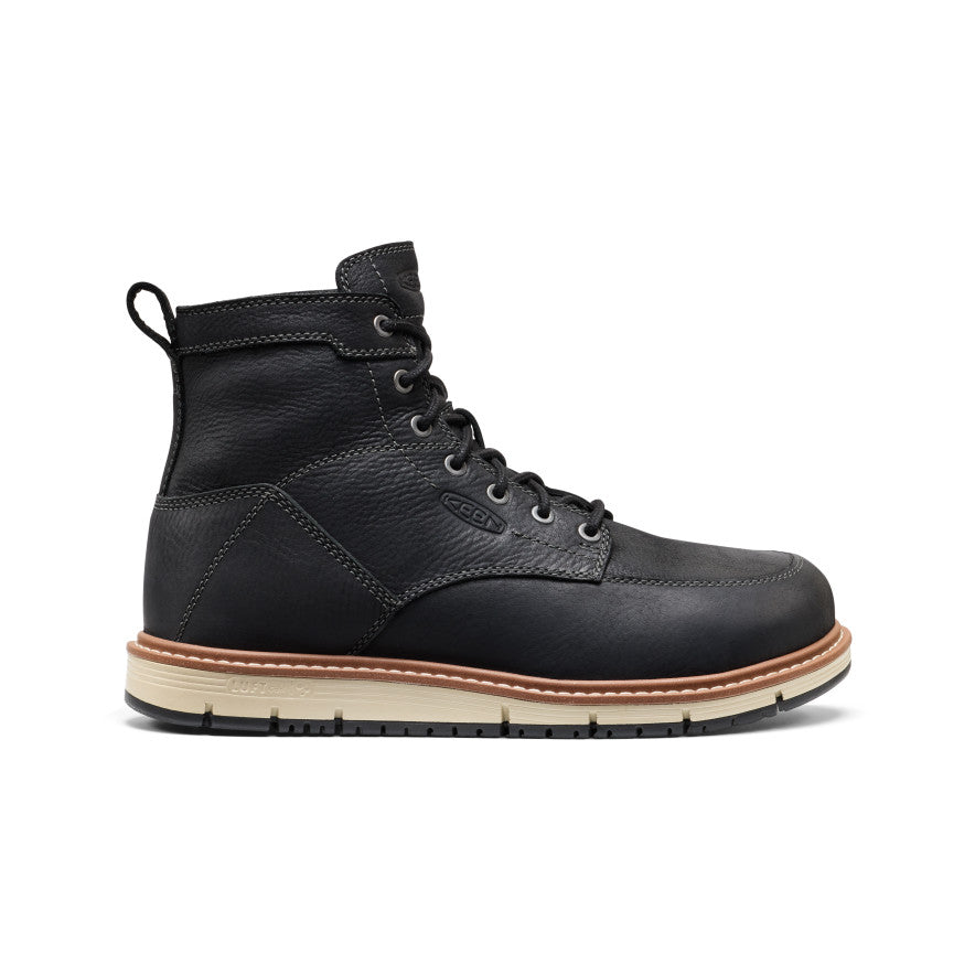 Men's San Jose 6" Boot (Aluminum Toe) Black/Caramel Cafe / Keen Online