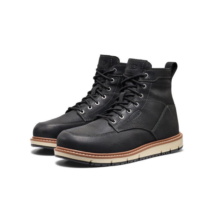 Men's San Jose 6" Boot (Aluminum Toe) Black/Caramel Cafe / Keen Online