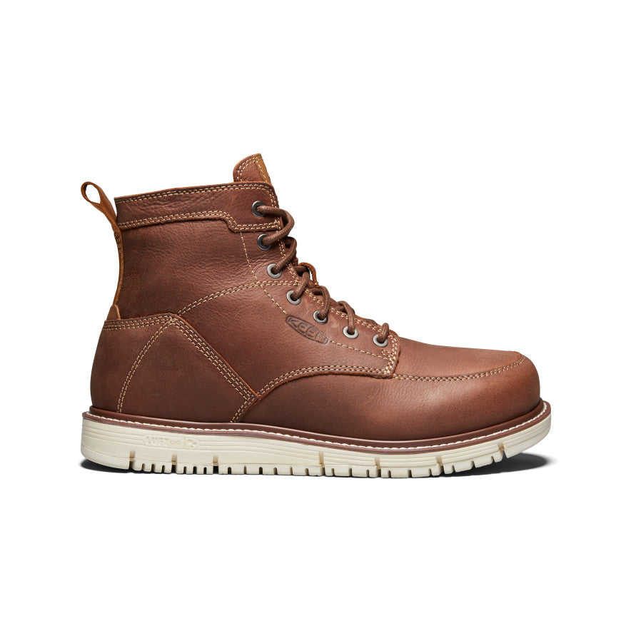 Men's San Jose 6" Boot (Soft Toe) Gingerbread/Off White / Keen Online