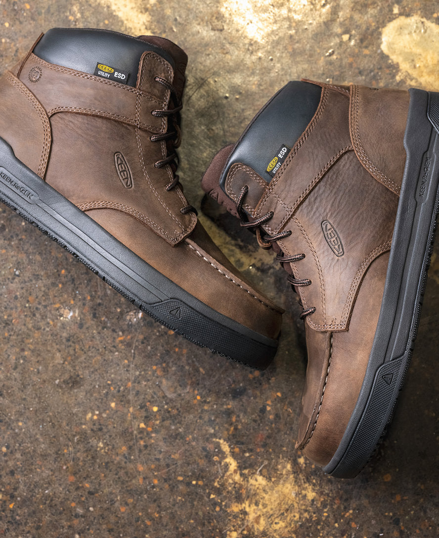 Men's Gibson ESD Boot (Carbon Toe) Cascade Brown/Black | Kenn On Sale
