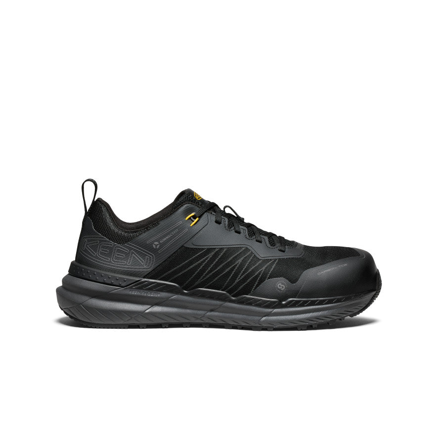 Men's Speedworks Work Sneaker (Carbon Toe) Black/Steel Grey / Keen For sale