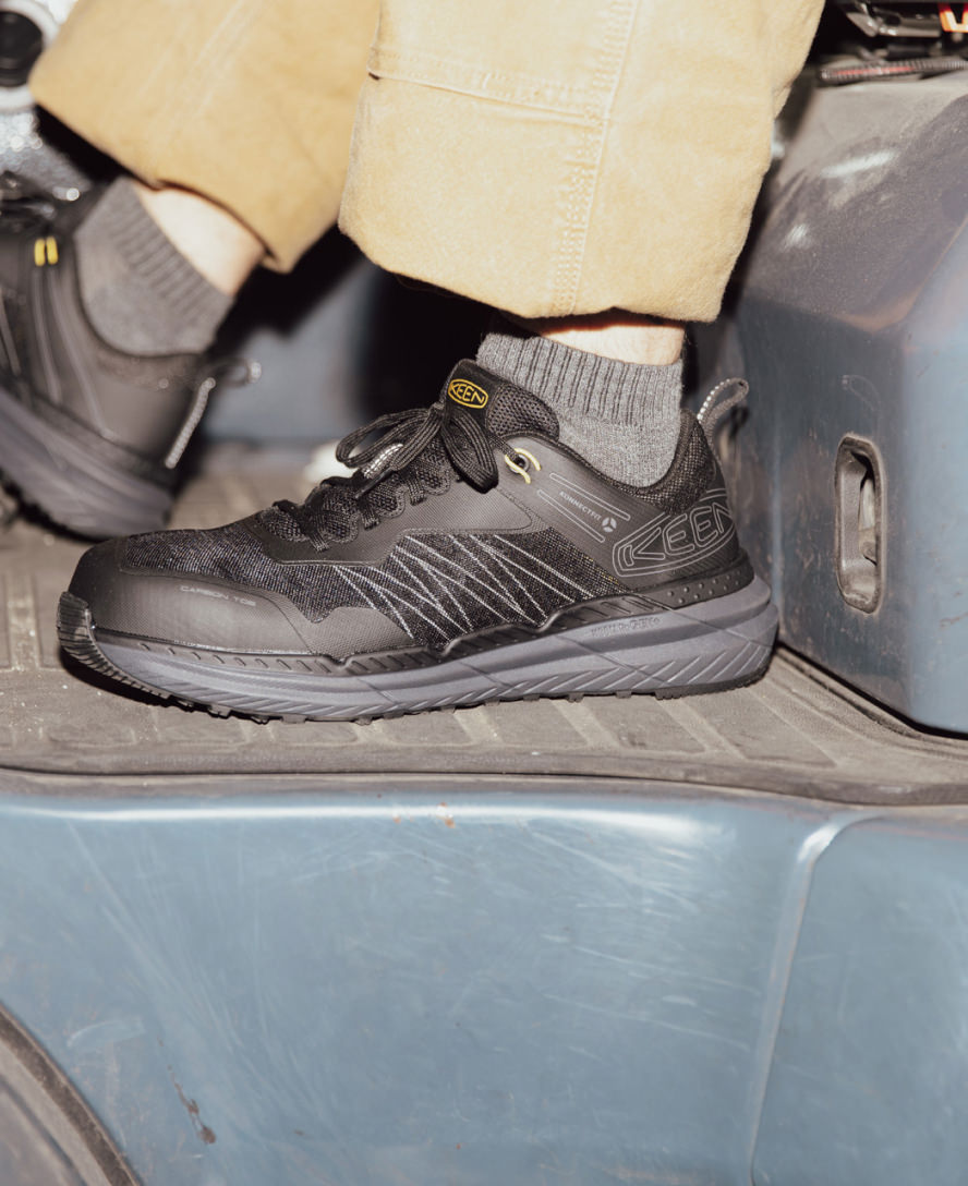 Men's Speedworks Work Sneaker (Carbon Toe) Black/Steel Grey / Keen For sale