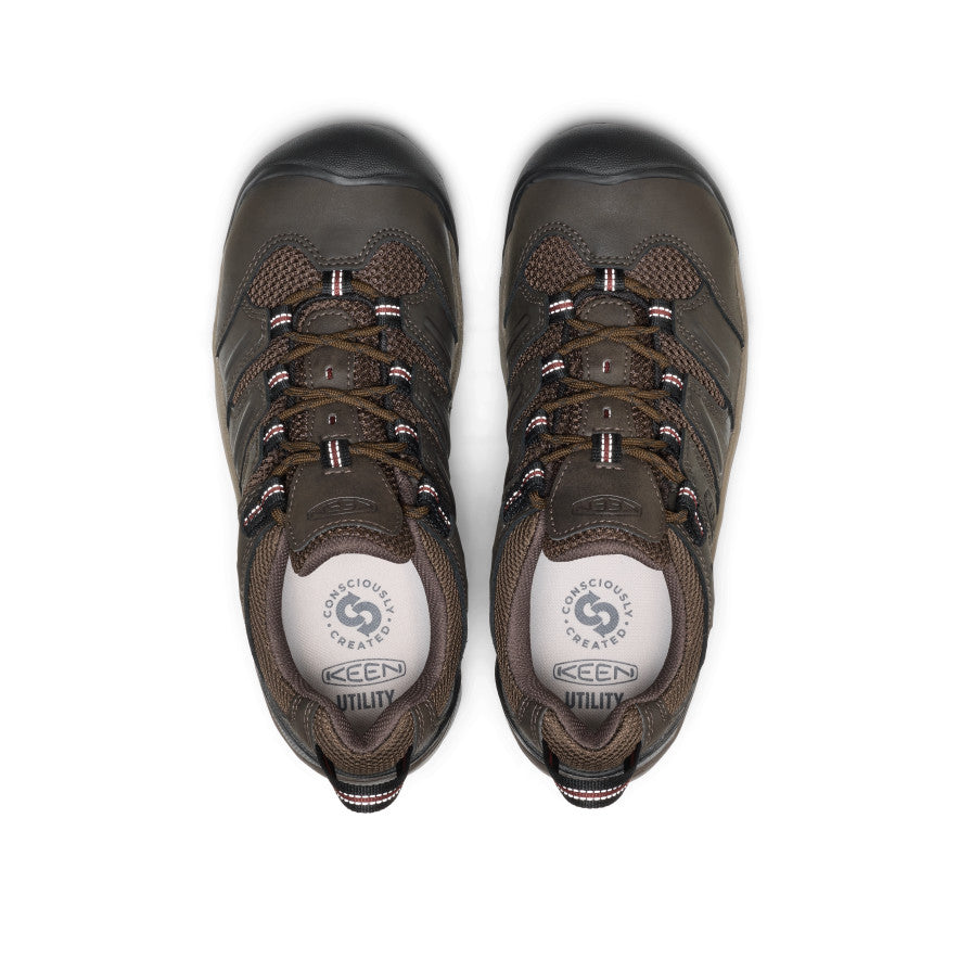 Men's Lansing Low (Steel Toe) Cascade Brown/Fired Brick | Keen Outlet
