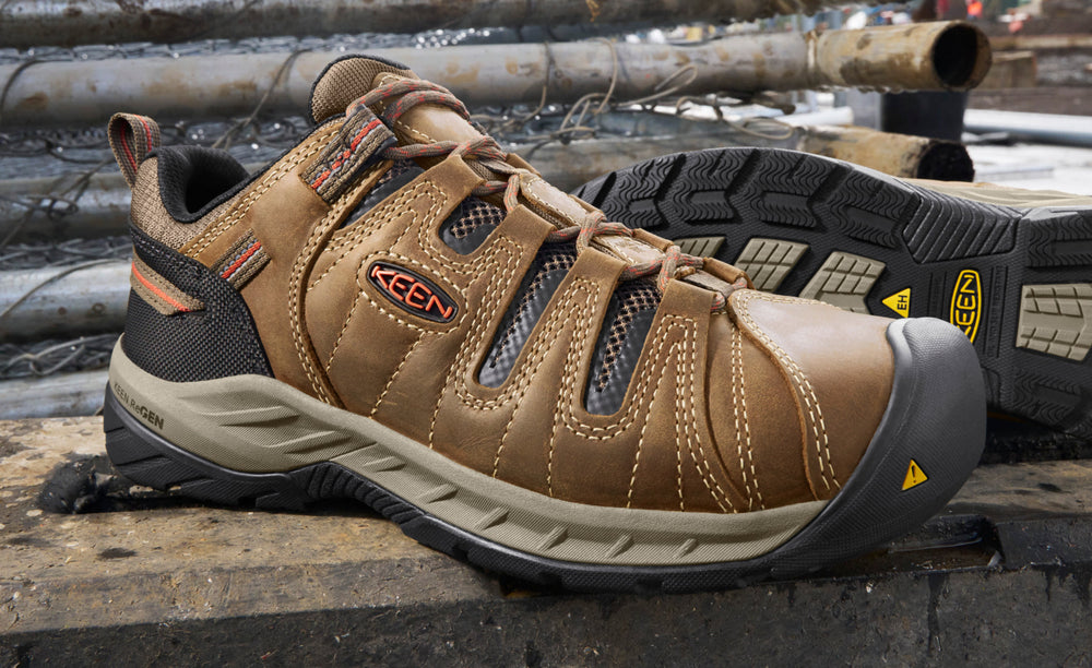 Men's Flint II (Steel Toe) Shitake/Rust / Keen For sale