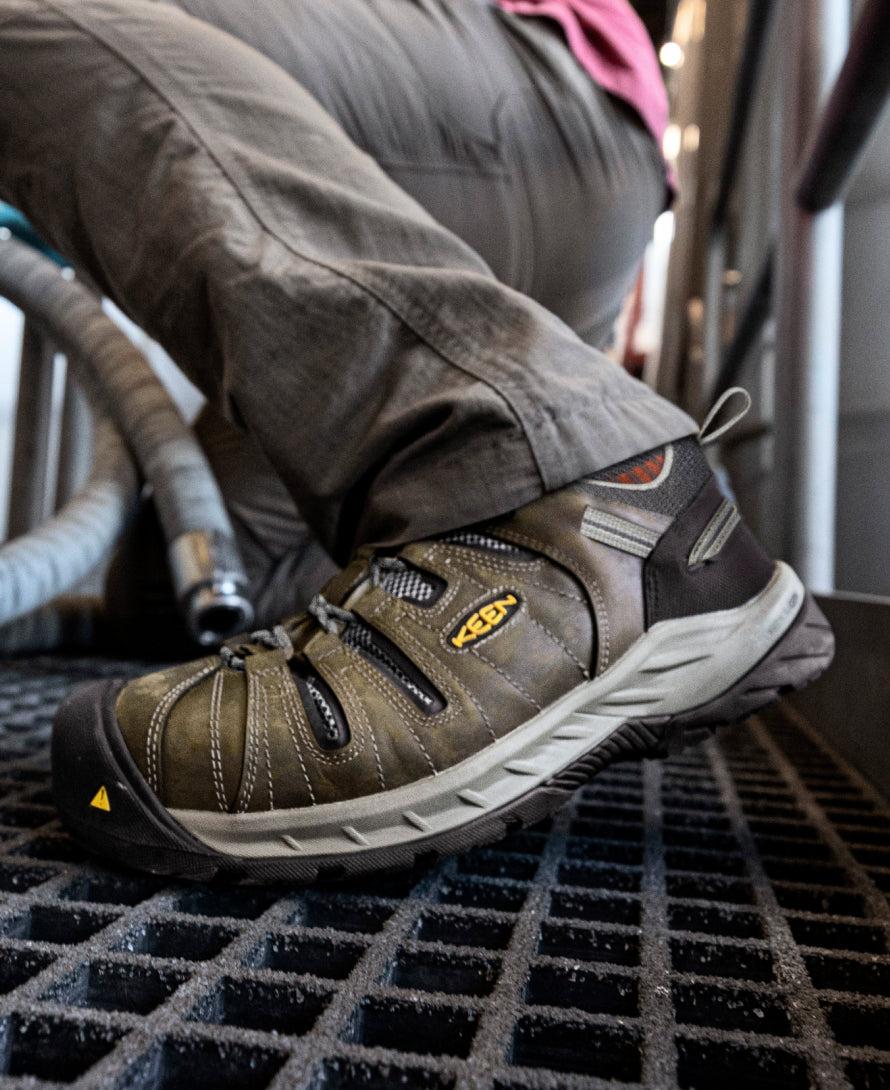 Men's Flint II (Steel Toe) Shitake/Rust / Keen For sale