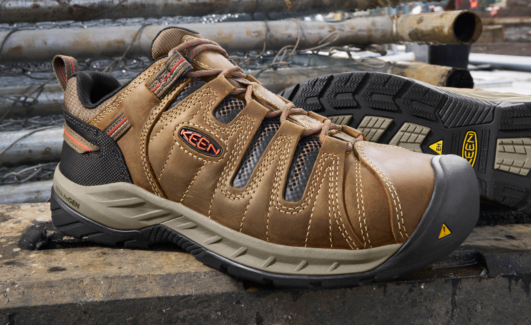 Men's Flint II (Steel Toe) Gargoyle/Paloma | Kenn On Sale