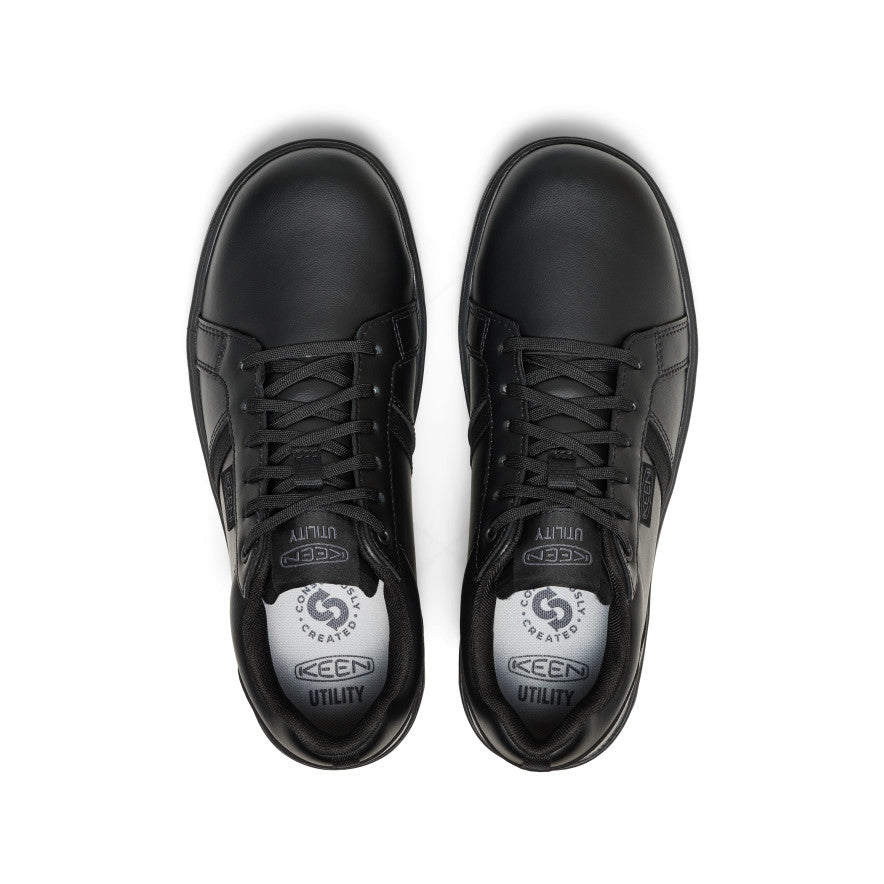 Men's Kenton WTX Work Shoe (Soft Toe) Black/Black | Kenn On Sale