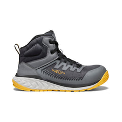 Men's Arvada Mid Work Sneaker (Carbon Toe) Black/Keen Yellow | Keen Discount