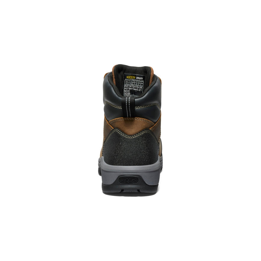Men's Evanston 6" ESD Boot (Carbon Toe) Bison/Black / Keen Online