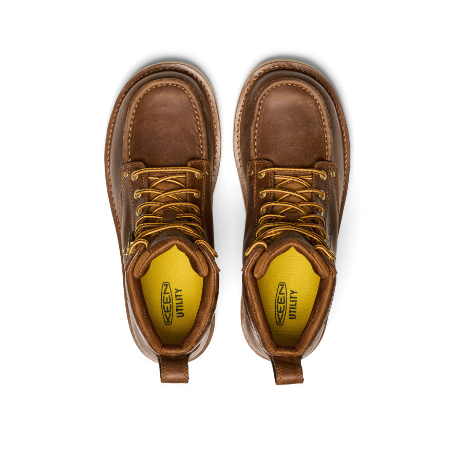 Men's Cincinnati 6" Boot (Soft Toe) x Noon Goons  Leather Brown/Off White | Kenn On Sale